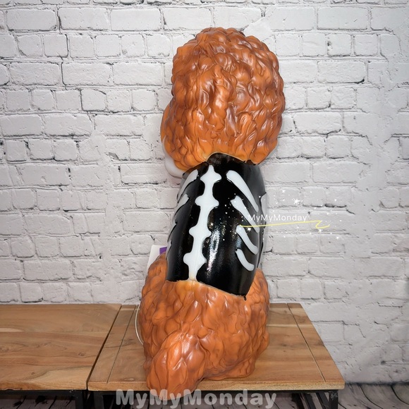 Skeleton Doodle Poodle Halloween Dog Blow Mold 2025 22" - Picture 7 of 10